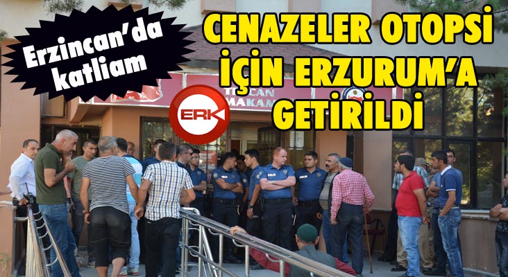 Erzincan'daki silahlı kavgada ölen 5 kişiden 2’sinin cenazesi Erzurum'a getirildi