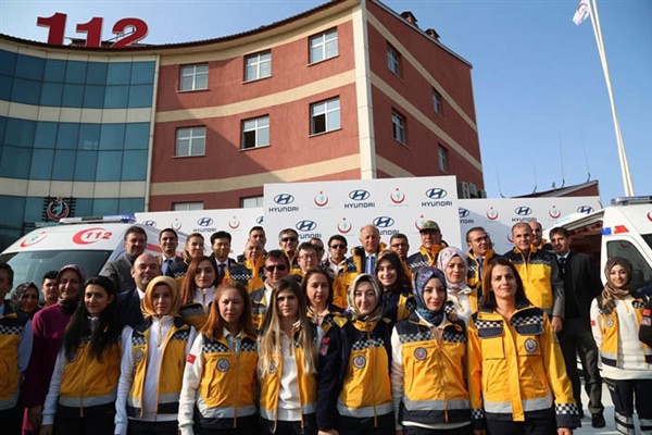 Erzurum 112’ye 2 ambulans takviyesi