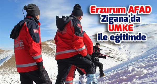 Erzurum AFAD Zigana’da UMKE ile eğitimde