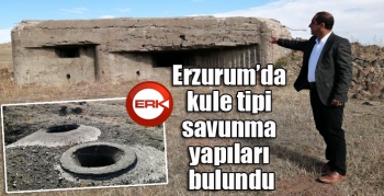 Erzurum'da kule tipi savunma yapıları bulundu