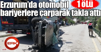 Erzurum’da otomobil takla attı: 1 ölü, 4 yaralı