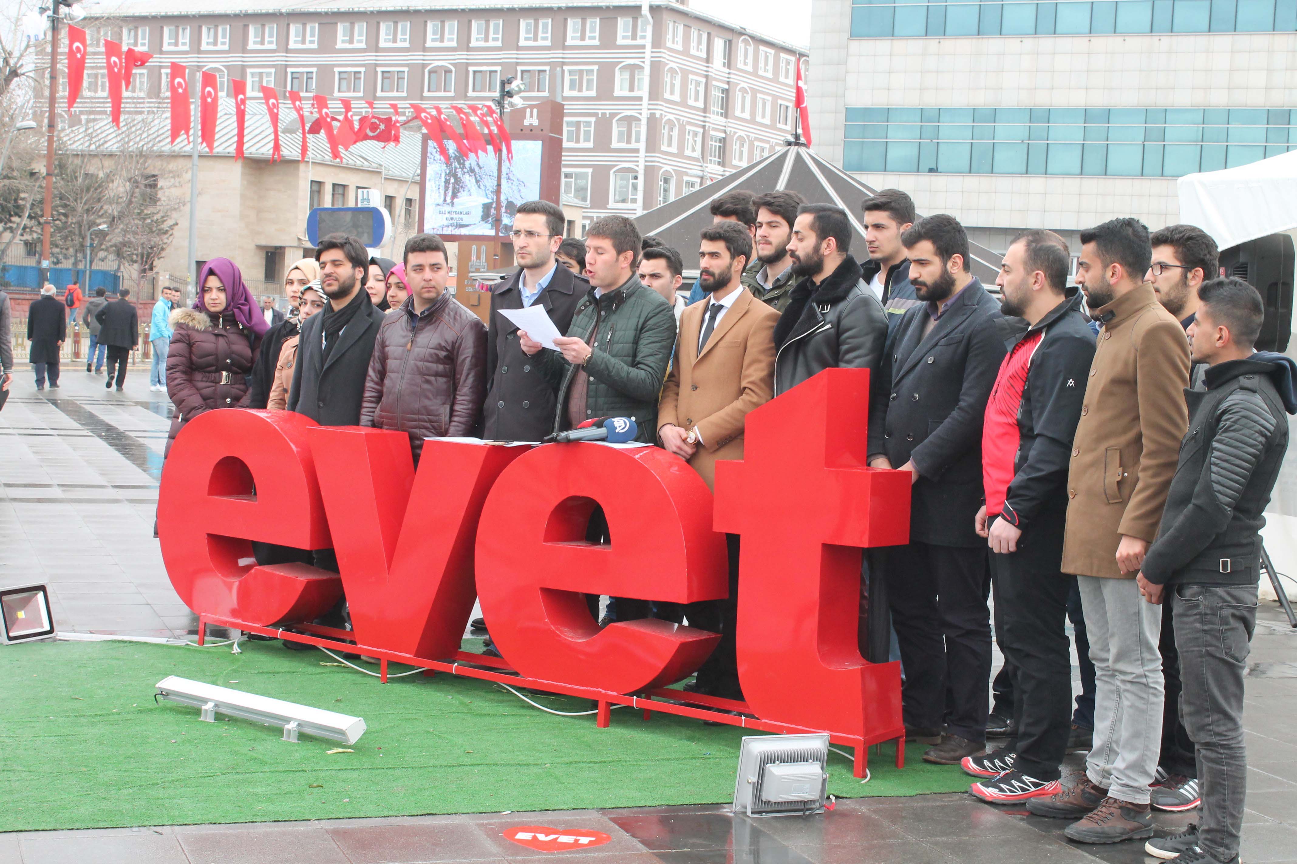 Erzurum Gençlik Platformu, referandum oyunu açıkladı