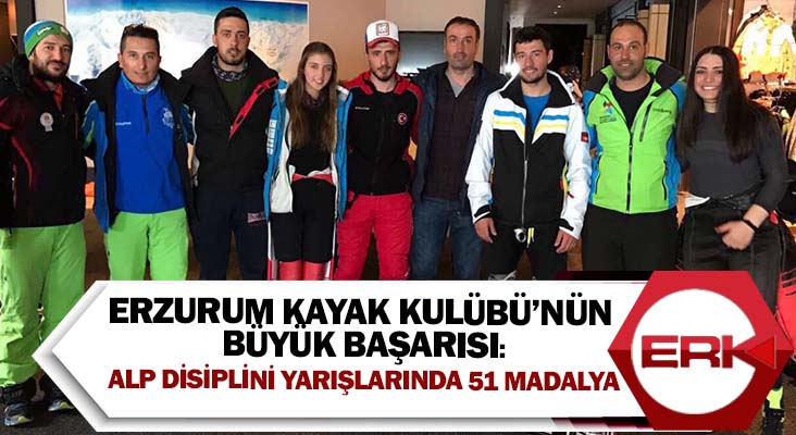 Erzurum Kayak Kulübü’nün büyük başarısı