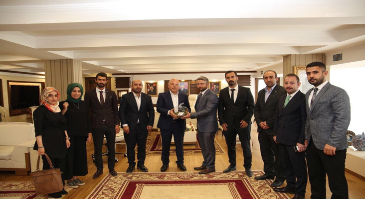 Erzurum TÜGVA’dan Başkan Sekmen’e ziyaret  