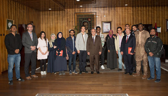 Erzurum Uluslararası Öğrenci Derneği’nden Rektör Çomaklı’ya ziyaret