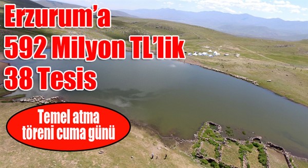 Erzurum’a 38 tesis kazandırılıyor 