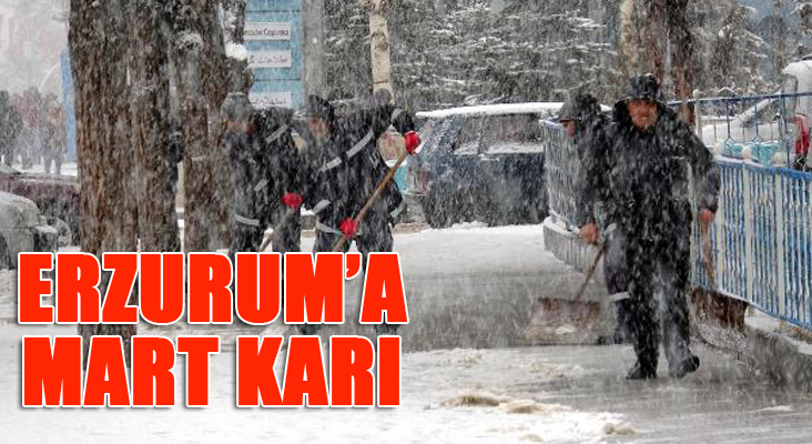 Erzurum'a mart karı