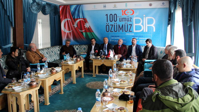 Erzurum’da “100’ümüz Özümüz Bir” toplantısı