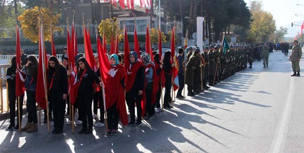 Erzurum’da 29 Ekim Cumhuriyet Bayramı etkinliklerinin provası yapıldı