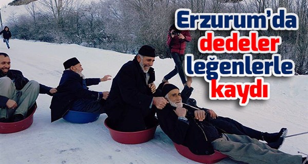 Erzurum’da dedeler leğenlerle kaydı