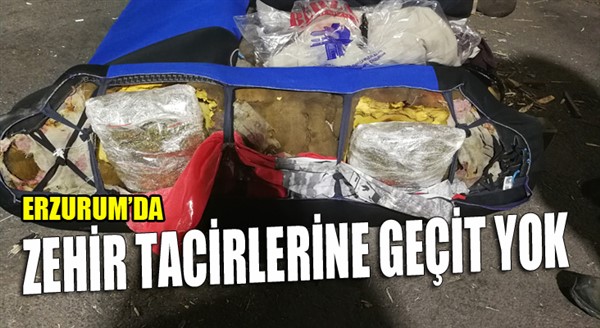 Erzurum'da zehir tacirlerine geçit yok!