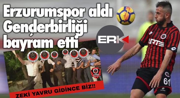 Erzurumspor aldı, G.Birliği taraftarı bayram etti