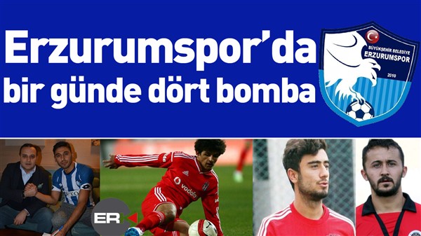 Erzurumspor’da bir günde dört bomba