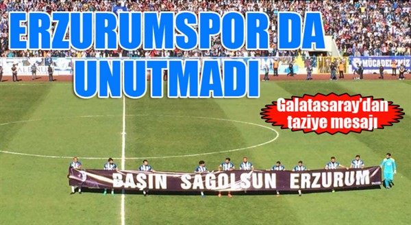 Erzurumspor'da unutmadı...