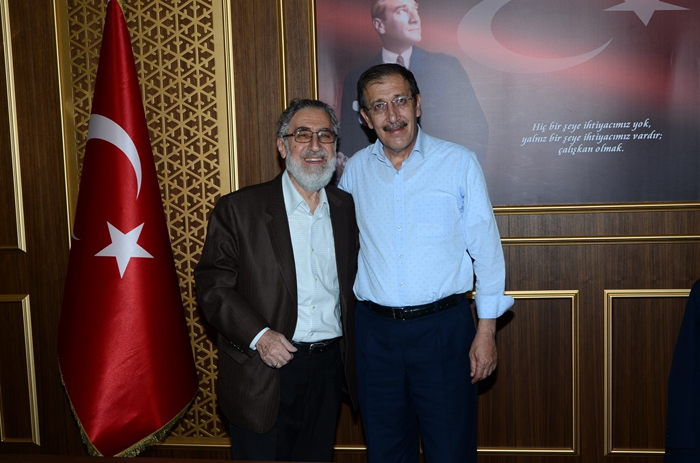Eski Belediye Başkanı Prof.Dr. Gemalmaz, Başkan Bulutları ziyaret etti