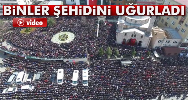 Gabar şehidini binler uğurladı