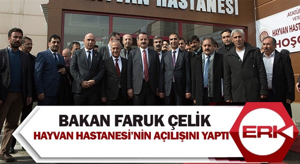 Gıda Tarım ve Hayvancılık Bakanı Faruk Çelik, Hayvan Hastanesi’nin Açılışını Yaptı