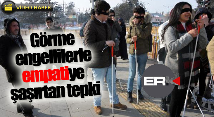 Görme engellilerle empatiye şaşırtan tepki