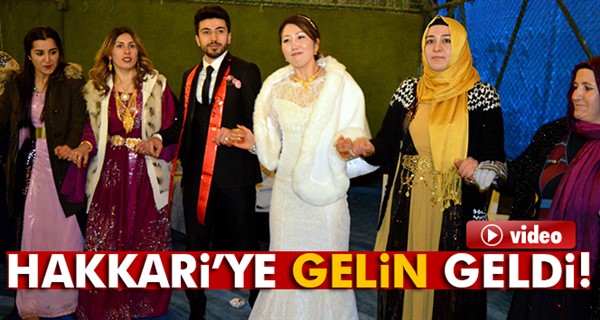 Güney Kore’den Hakkari’ye gelin