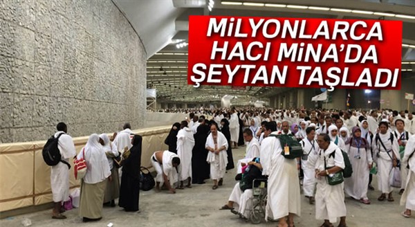 Hacılar Mina’da şeytan taşladı