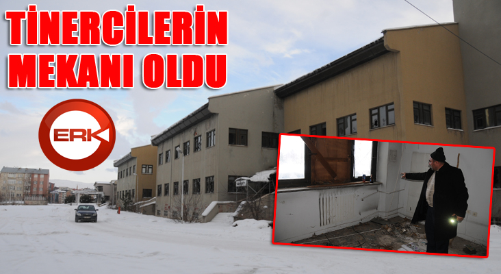 Harabeye dönen bina tinercilerin ve alemcilerin mekanı oldu