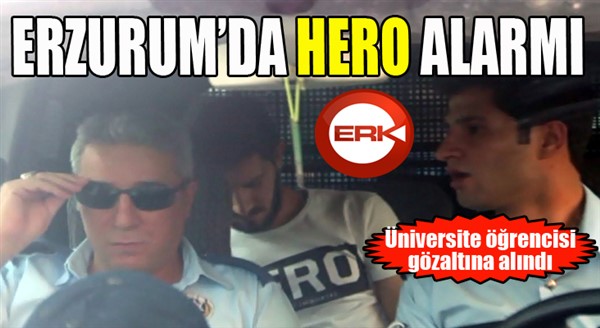 ‘Hero’ yazılı tişört emniyeti alarma geçirdi