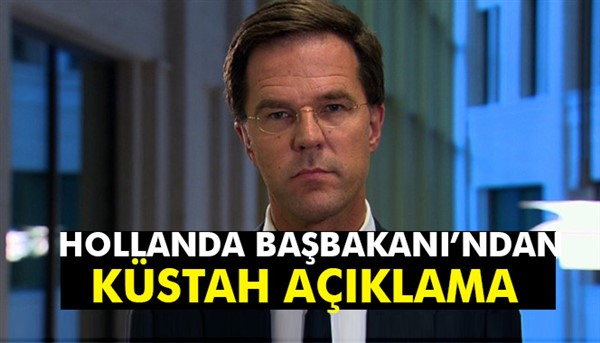 Hollanda Başbakanı Mark Rutte'den 'özür' açıklaması