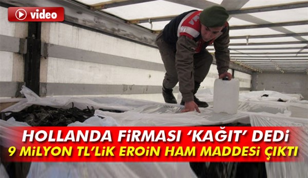 Hollanda firmasının tırından uyuşturucu ham maddesi çıktı