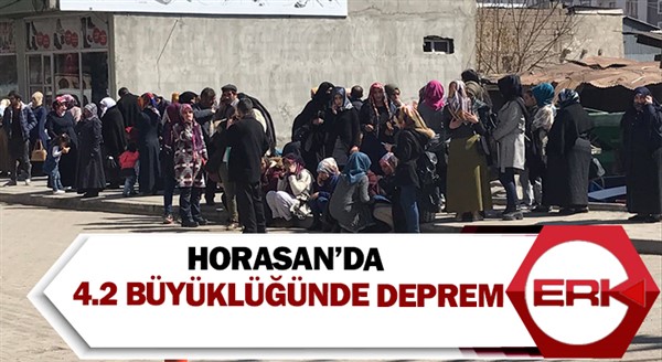 Horasan’da 4.2 büyüklüğünde deprem