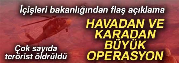 İçişleri Bakanlığı: 'Ülke genelinde yapılan operasyonlarda 16 terörist etkisiz hale getirildi'