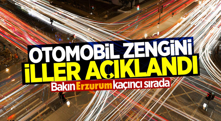 İşte otomobil zengini iller