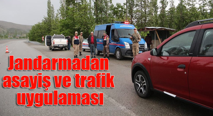 Jandarmadan asayiş ve trafik uygulaması