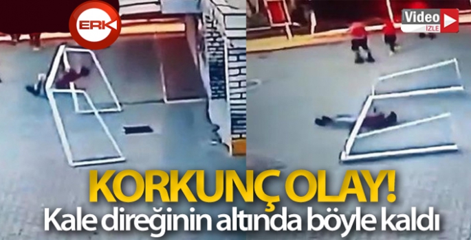 Kale direğinin altında böyle kaldı