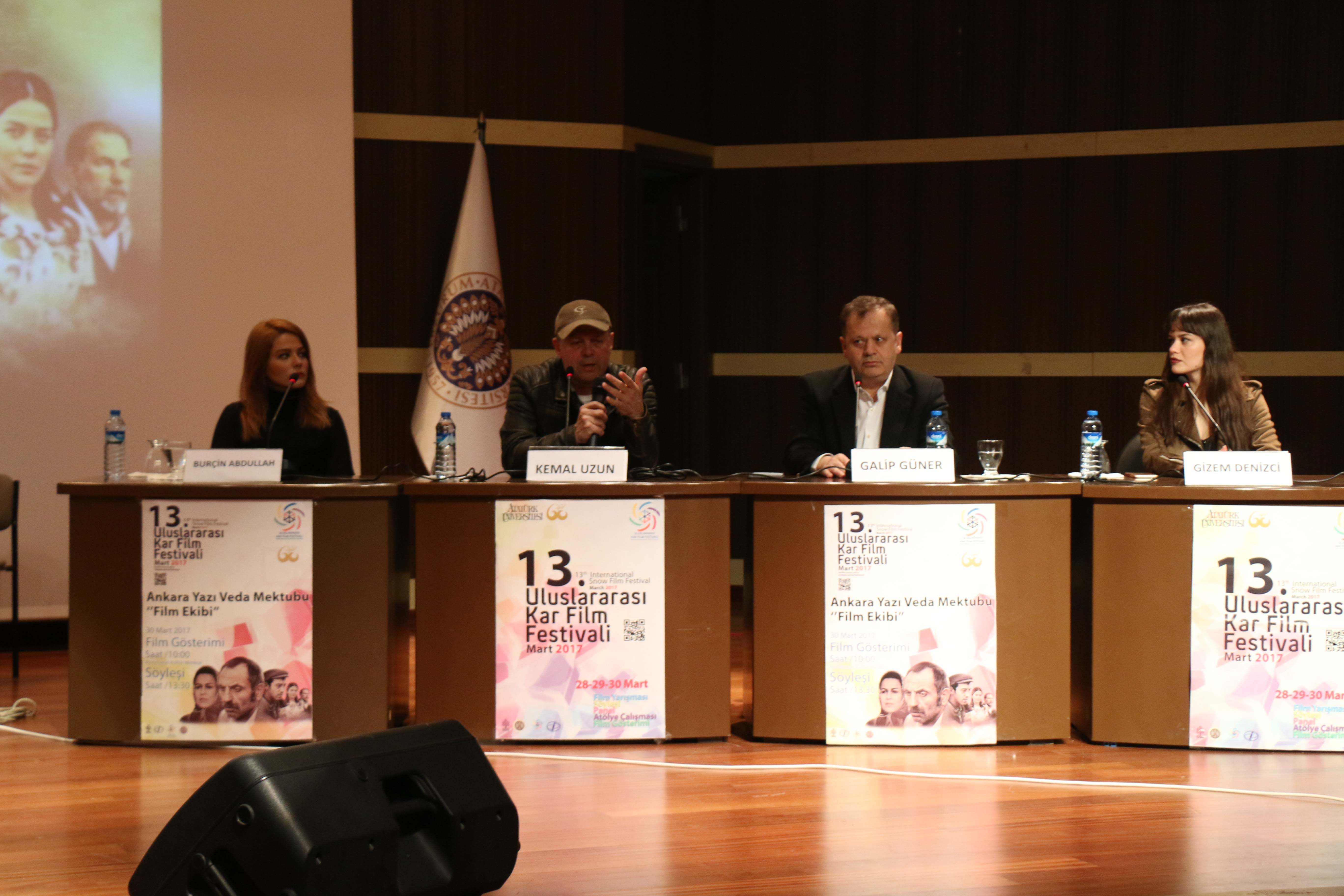 Kar Film Festivali, “Ankara Yazı Veda Mektubu” film ekibini ağırladı