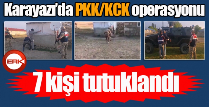 Karayazı'da PKK/ KCK operasyonu... 7 kişi tutuklandı...