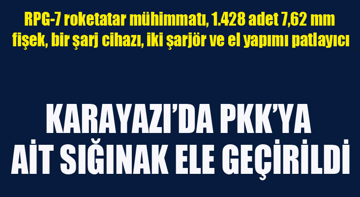Karayazı'da PKK'ya darbe...