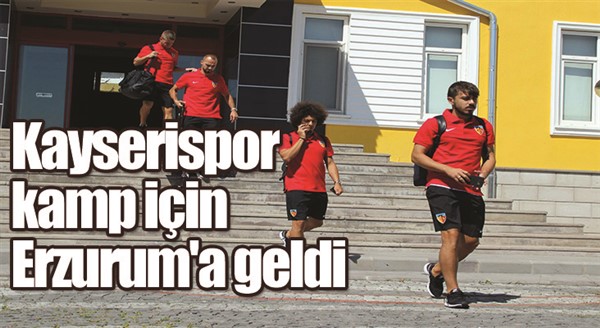 Kayserispor, kamp için Erzurum'a gitti