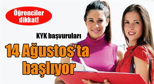 KYK yurt başvuruları 14 Ağustos’ta başlıyor