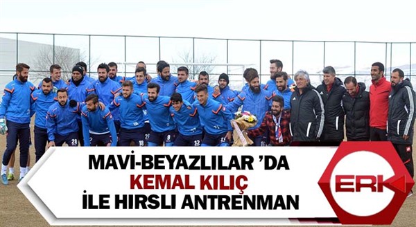 Mavi-Beyazlılar ’da Kemal Kılıç ile hırslı antrenman