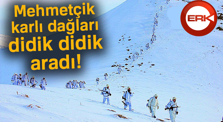 Mehmetçik karlı dağları didik didik aradı!