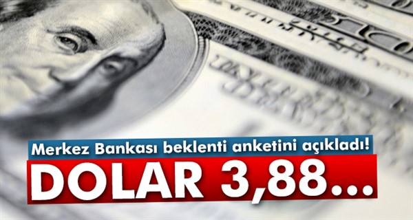 Merkez Bankası beklenti anketini açıkladı! Dolar yıl sonunda...