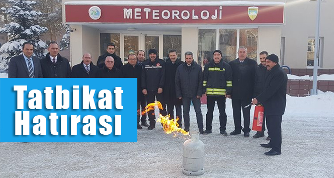 Meteoroloji 12. Bölge Müdürlüğünde yangın eğitimi ve tatbikatı gerçekleştirildi