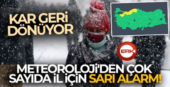 Meteoroloji'den çok sayıda il için sarı alarm!