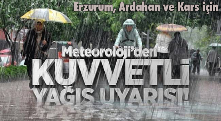 Meteorolojiden kuvvetli yağış uyarısı