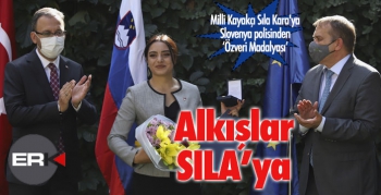 Milli Kayakçı Sıla Kara'ya Slovenya polisinden ‘Özveri Madalyası’ 