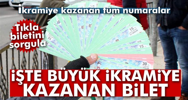 Milli Piyango 2017 çekiliş sonuçları! Milli piyango sıralı tam liste - TAM LİSTE Bilet sorgulama