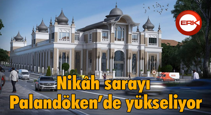 Nikâh sarayı Palandöken’de yükseliyor