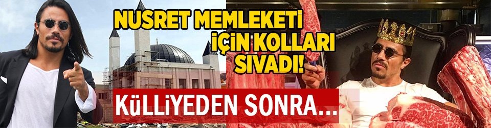 Nusret memleketi için kolları sıvadı! Külliyeden sonra...