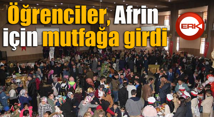 Öğrenciler, Afrin için mutfağa girdi