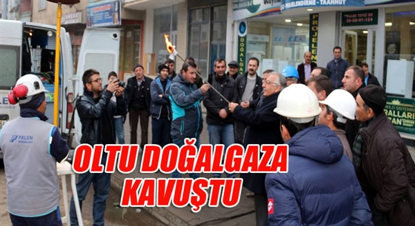 Oltu doğalgaza kavuştu